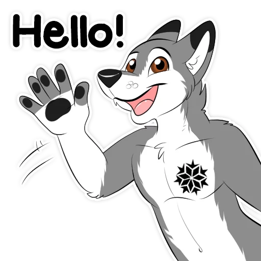 Sticker ArtiHusky - 1
