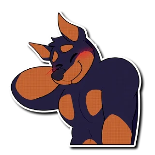 Sticker Artie the Dobie - 9