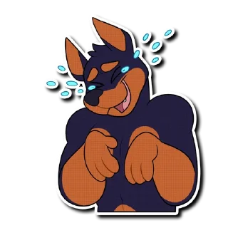 Sticker Artie the Dobie - 1