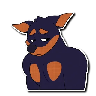 Sticker Artie the Dobie - 2