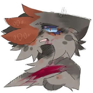 Sticker 𖤐⭒๋࣭ ⭑ Уголёк на все случаи жизни ♡ - 5