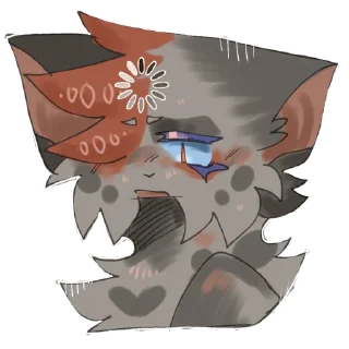 Sticker 𖤐⭒๋࣭ ⭑ Уголёк на все случаи жизни ♡ - 10