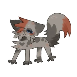 Sticker 𖤐⭒๋࣭ ⭑ Уголёк на все случаи жизни ♡ - 11