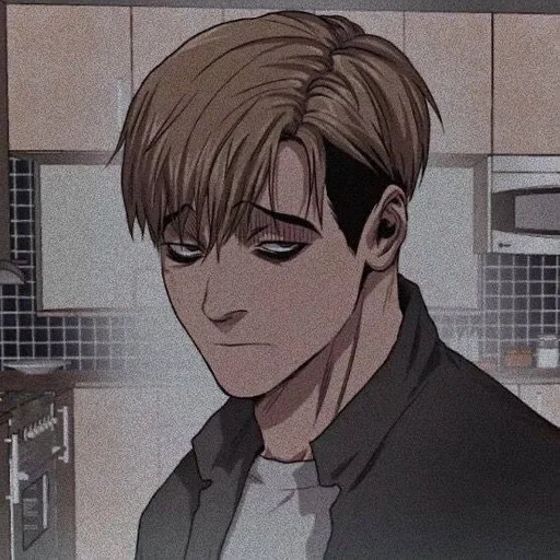 cartoon human face anime