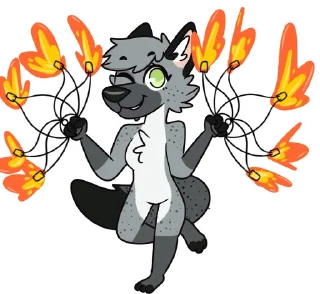 Sticker Ashes Wolf - 2