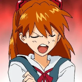 Sticker ♡ Аска | @AniBot_club - 5