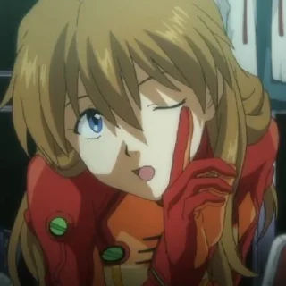 Sticker ♡ Аска | @AniBot_club - 11