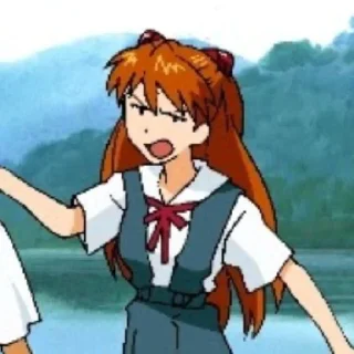 Sticker ♡ Аска | @AniBot_club - 1