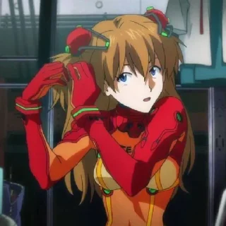 Sticker ♡ Аска | @AniBot_club - 6