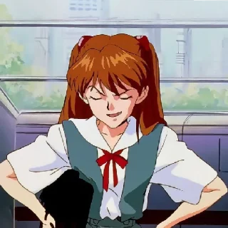 Sticker ♡ Аска | @AniBot_club - 0