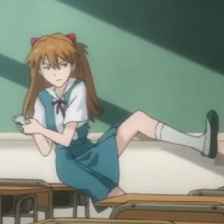 Sticker ♡ Аска | @AniBot_club - 7