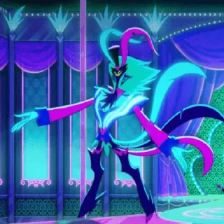 dance cartoon magenta