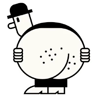 Sticker AssHogolik @stickersb2b - 1