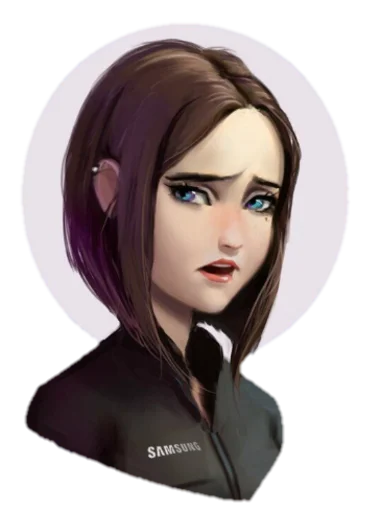 human face cartoon lipstick