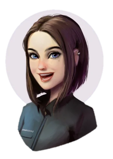 human face cartoon lipstick