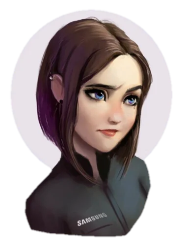 human face cartoon woman