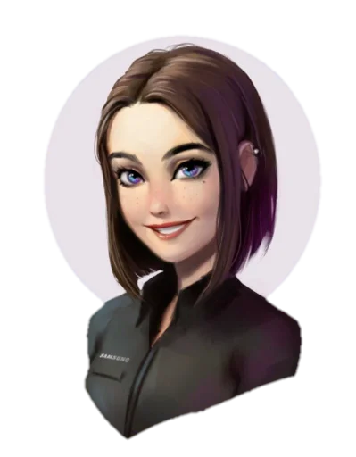 human face cartoon woman