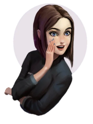 human face woman animation