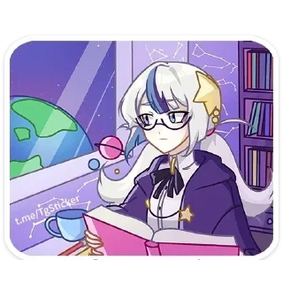 Стикер Астерия без надписей @stickers_vk - 1