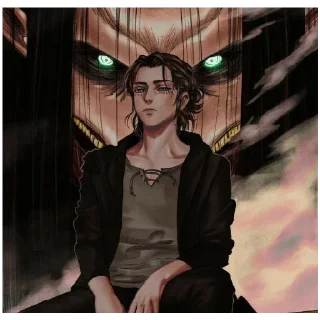 Стикер Атака титанов 😁 - 9