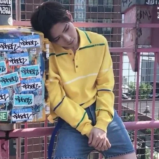 clothing person text