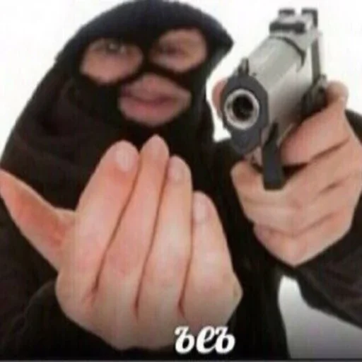 person handgun holding