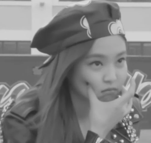 Стикер ;;jennie чб bp @fancamkkpop :: @fStikBot - 6