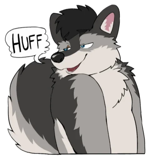 Sticker Aurora_the_artic_wolf - 1