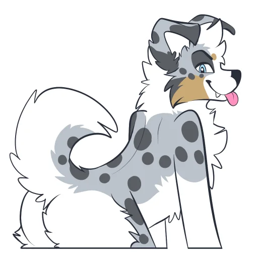 Sticker AussieShepbyPulex - 1