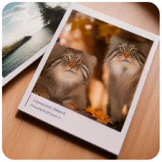 Sticker Autumn Manul @animalplantspb - 1