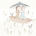 Стикер Autumn rain - 3