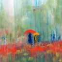 Стикер Autumn rain - 6