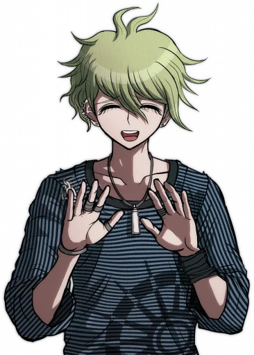 anime human face clothing