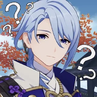 Стикер Ayato Kamisato - 7