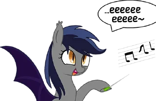 Sticker Batpony Loves SSTO LANTR - 9