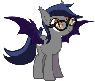 Sticker Batpony Loves SSTO LANTR - 2