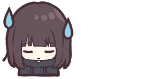 Стикер Menhera-chan. Emoji :: @line_stickers - 5