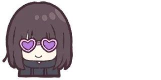 Стикер Menhera-chan. Emoji :: @line_stickers - 2