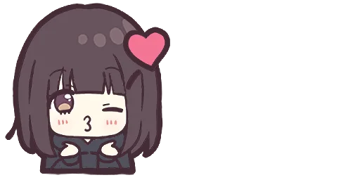 Menhera-chan. Emoji :: @line_stickers - 