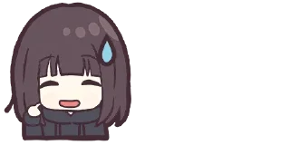 Стикер Menhera-chan. Emoji :: @line_stickers - 11