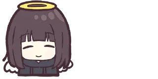 Стикер Menhera-chan. Emoji :: @line_stickers - 1