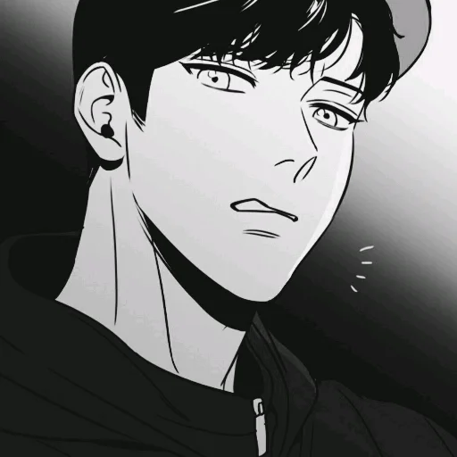 human face anime illustration