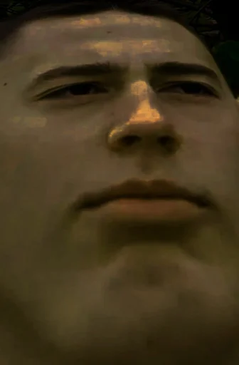 human face forehead cheek