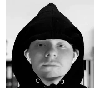 черно-белый человеческое лицо одежда