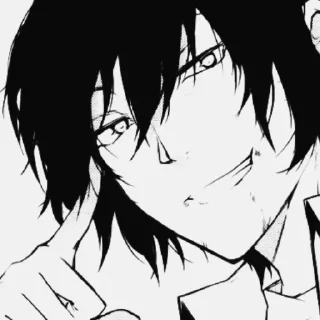 Стикер Дадзай @bsdnorka - 1