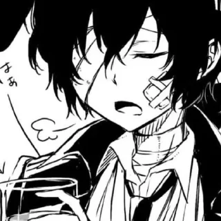 Стикер Дадзай @bsdnorka - 10