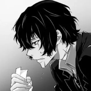 Стикер Дадзай @bsdnorka - 4