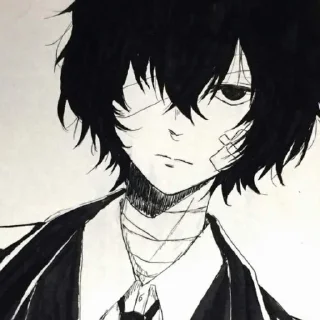 Стикер Дадзай @bsdnorka - 7