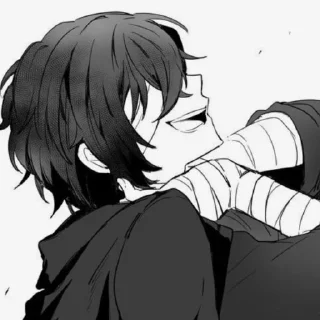 Стикер Дадзай @bsdnorka - 2