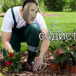 Стикер Бабасрака: на чілє на раслабонє by @Che_Hata - 3